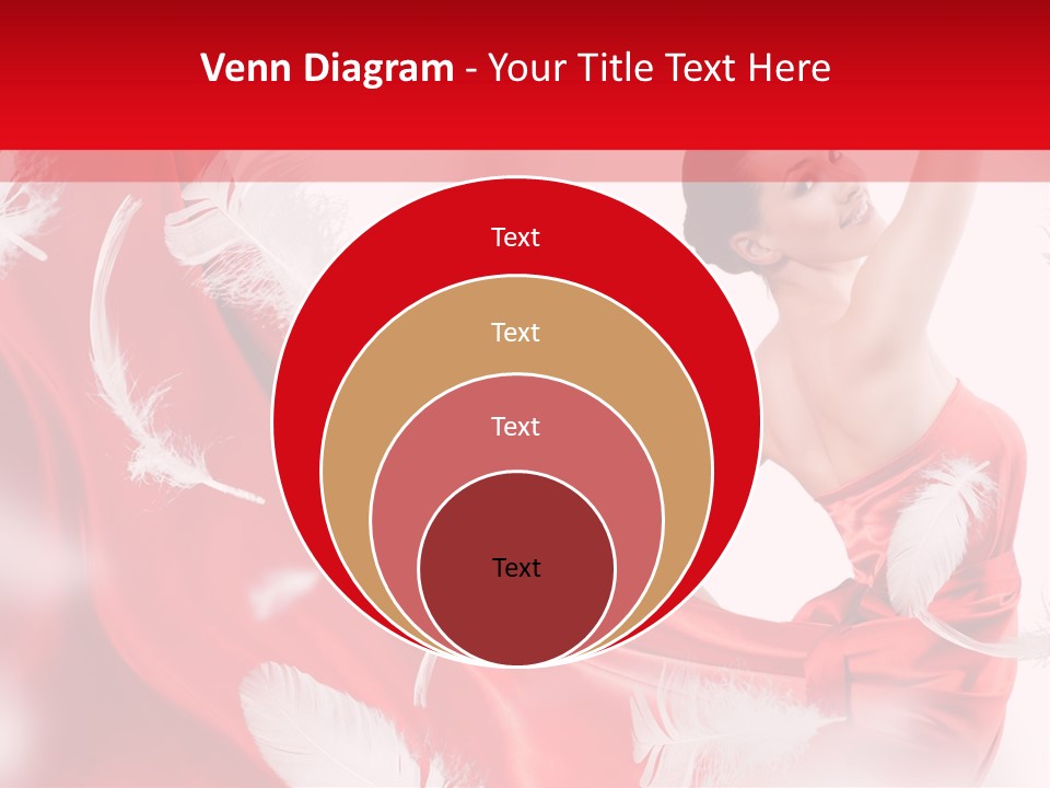 Red Wedding Dress PowerPoint Template