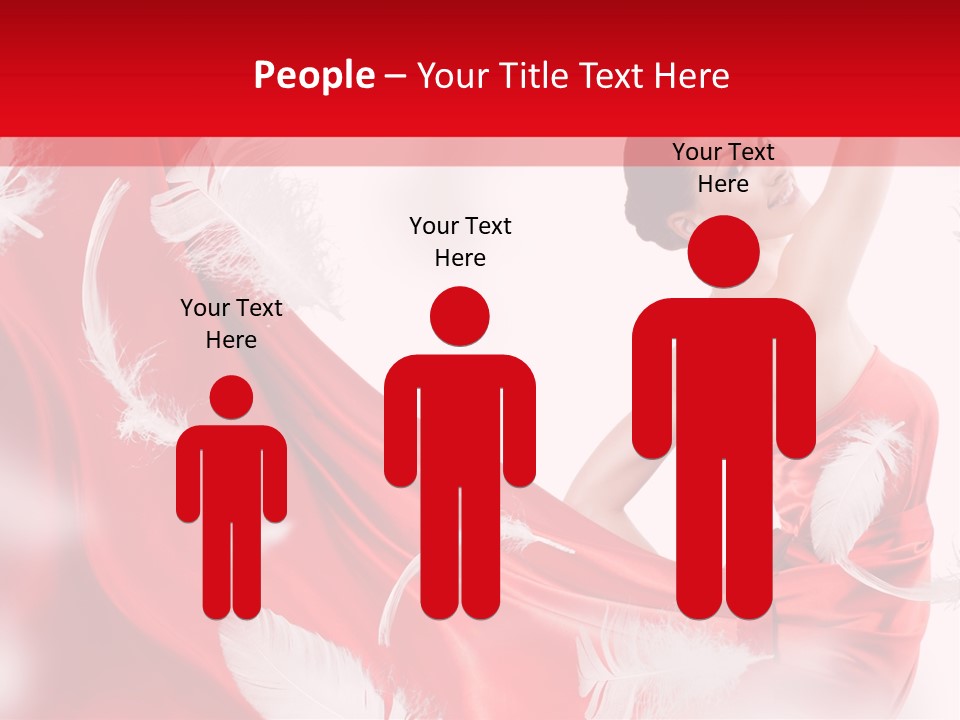 Red Wedding Dress PowerPoint Template