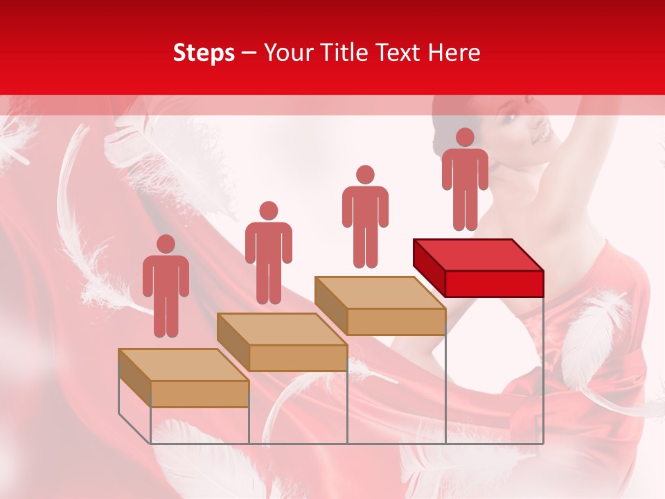 Red Wedding Dress PowerPoint Template