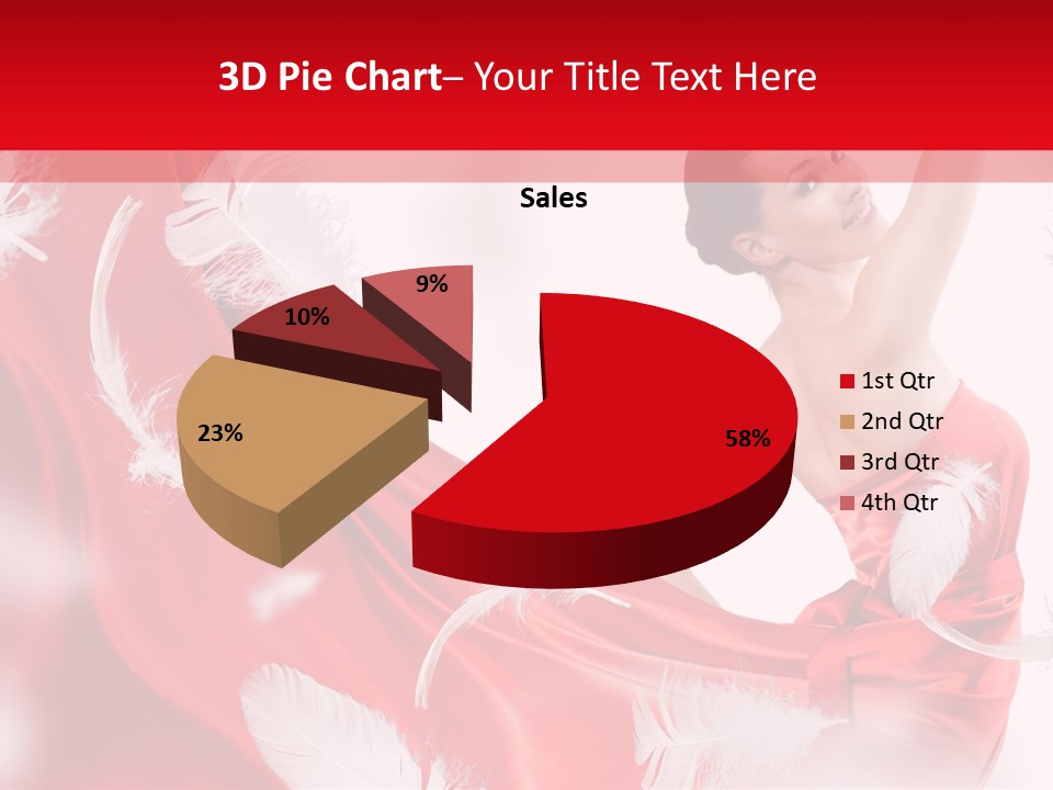 Red Wedding Dress PowerPoint Template