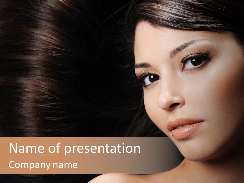 Women Hair PowerPoint Template