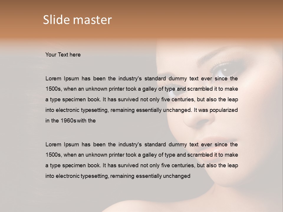 Women Hair PowerPoint Template