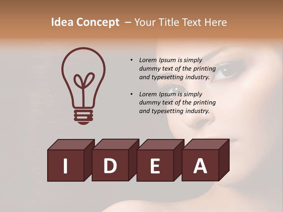 Women Hair PowerPoint Template