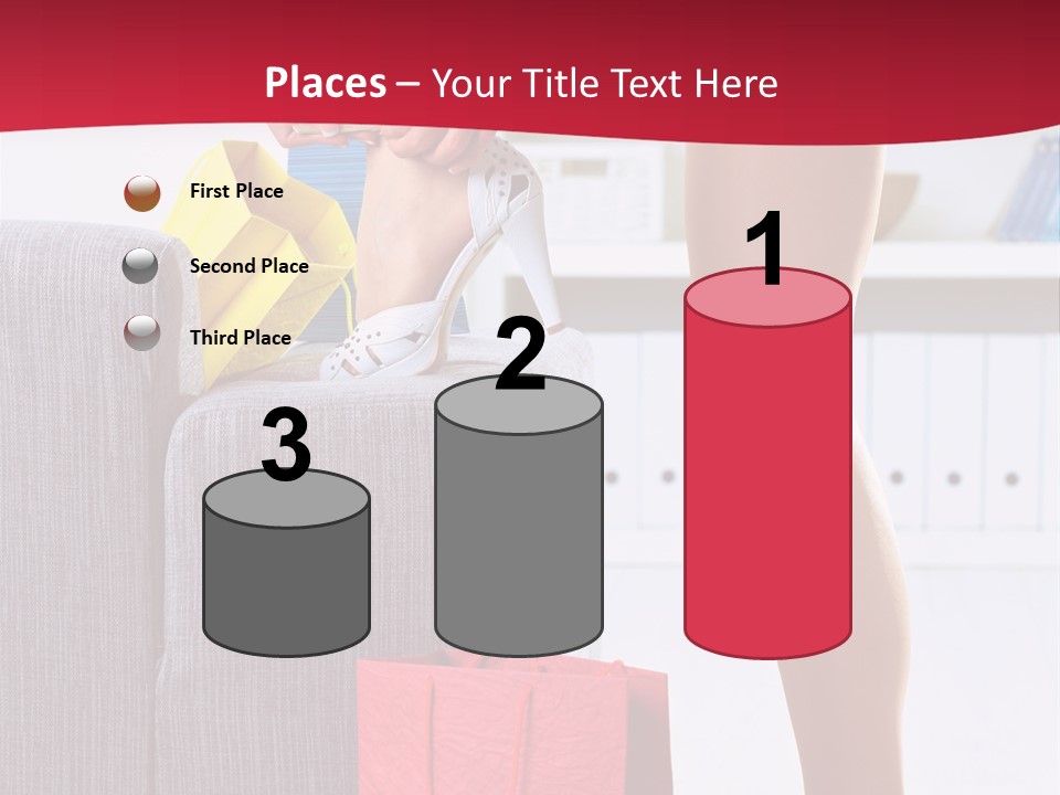 Woman Legs In Stocking PowerPoint Template