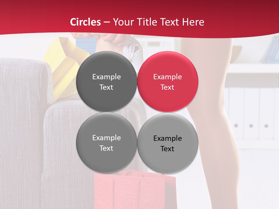 Woman Legs In Stocking PowerPoint Template