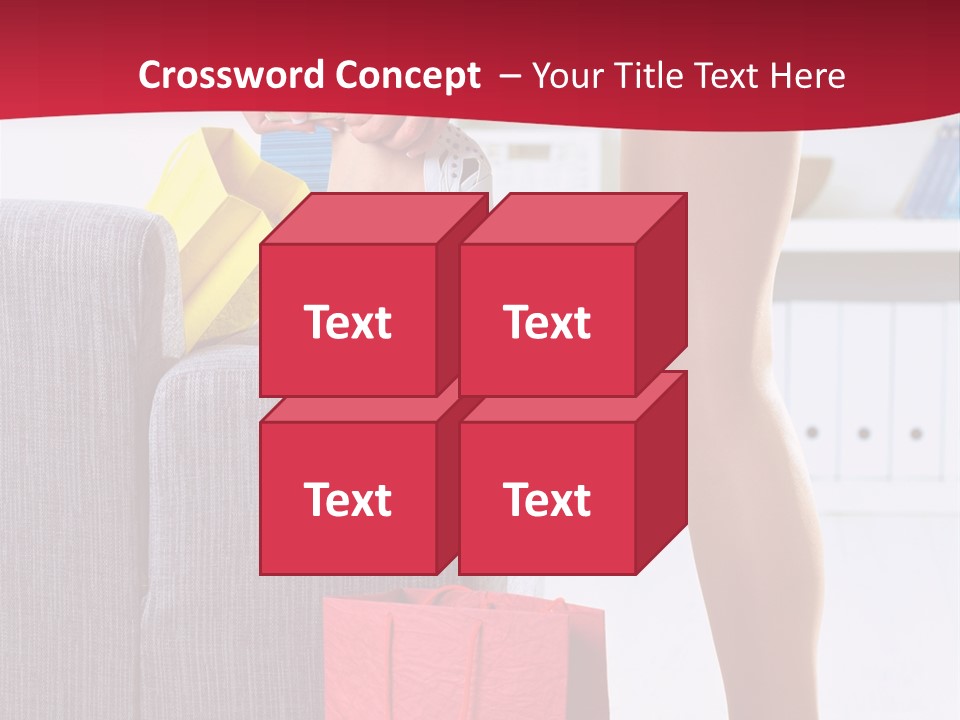 Woman Legs In Stocking PowerPoint Template