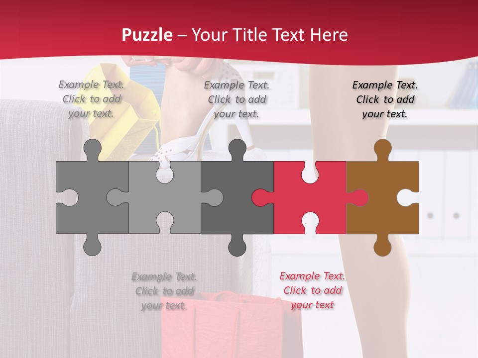 Woman Legs In Stocking PowerPoint Template