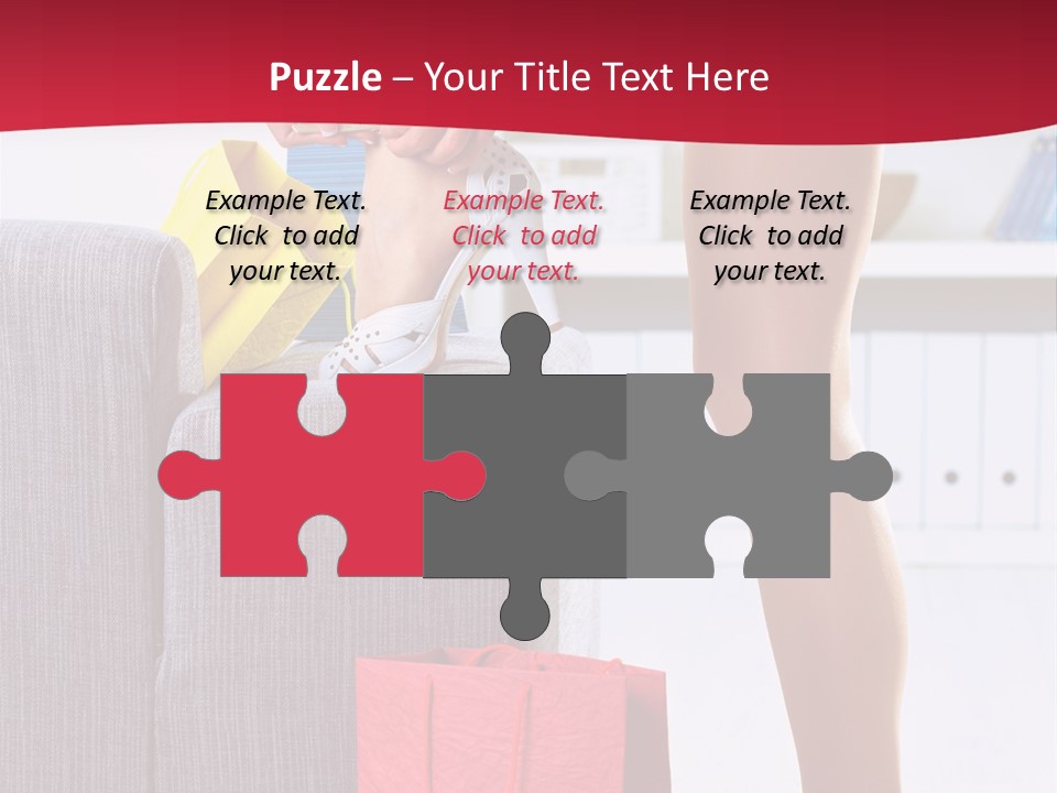 Woman Legs In Stocking PowerPoint Template