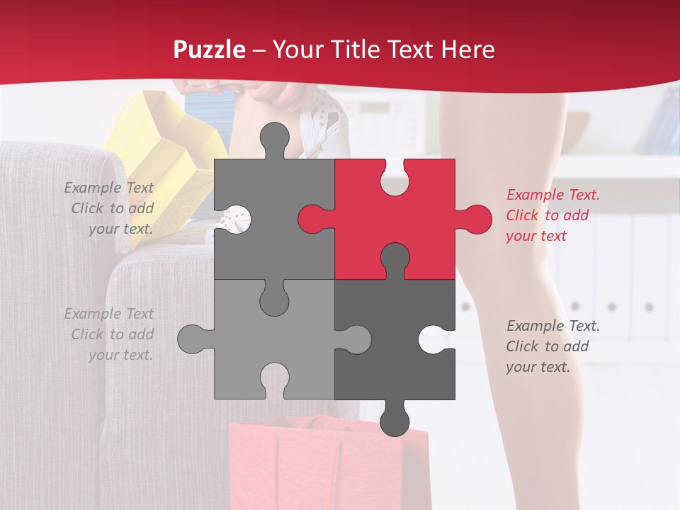 Woman Legs In Stocking PowerPoint Template