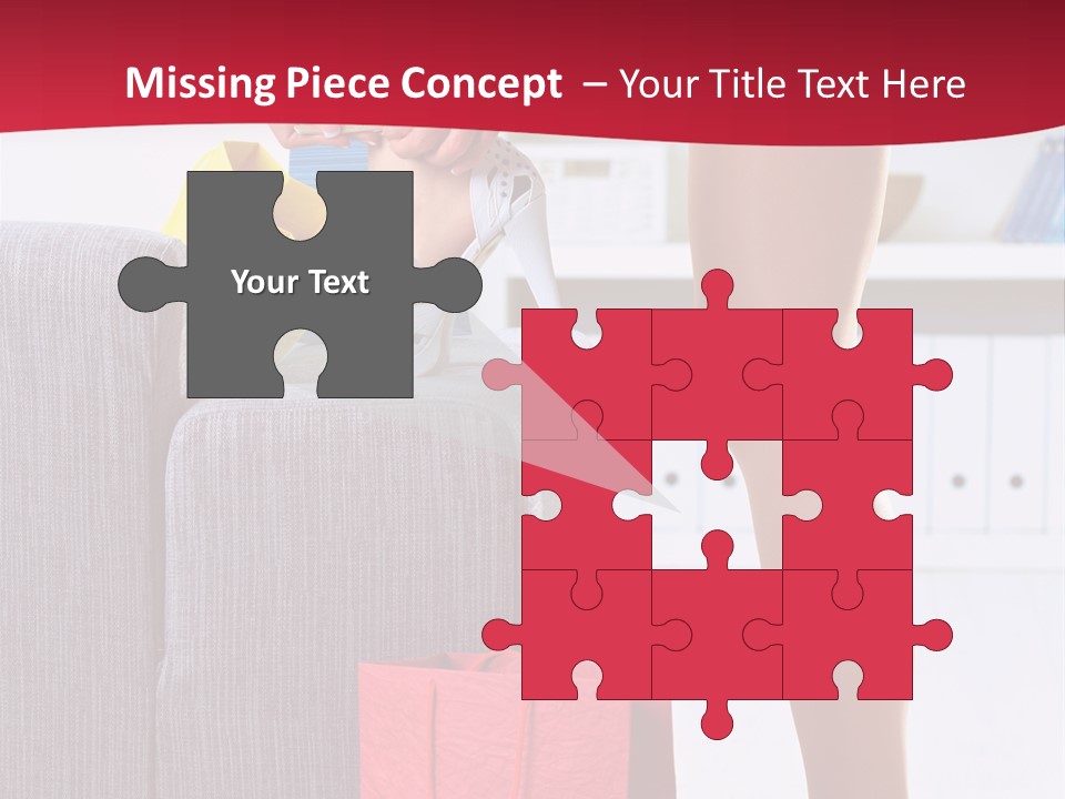 Woman Legs In Stocking PowerPoint Template