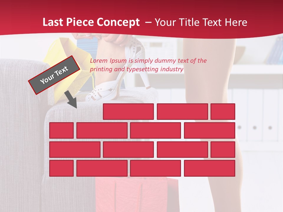 Woman Legs In Stocking PowerPoint Template