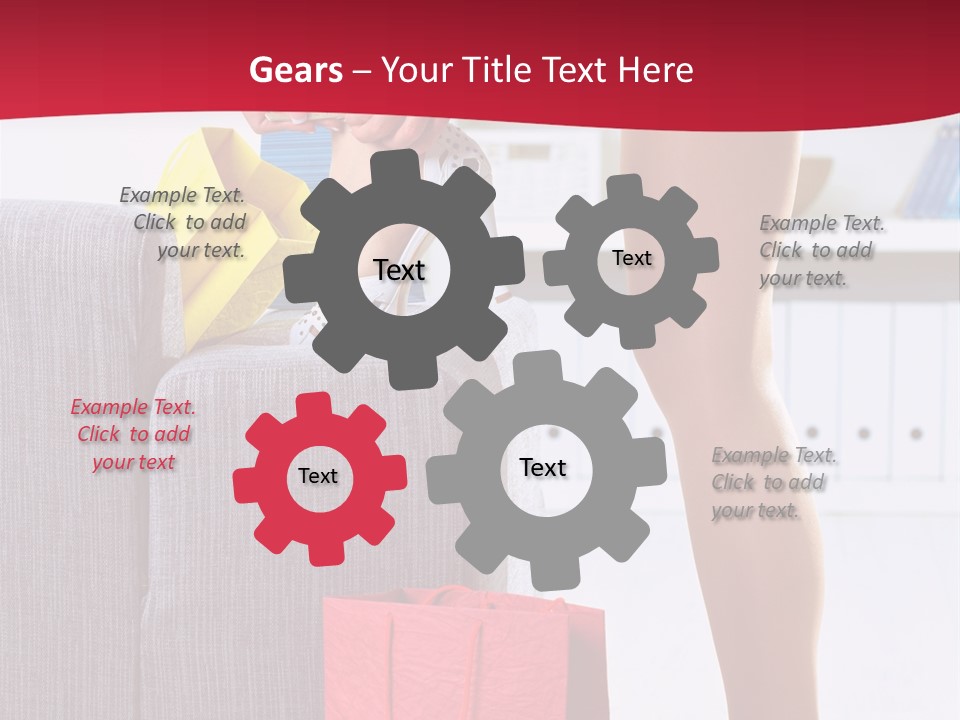 Woman Legs In Stocking PowerPoint Template