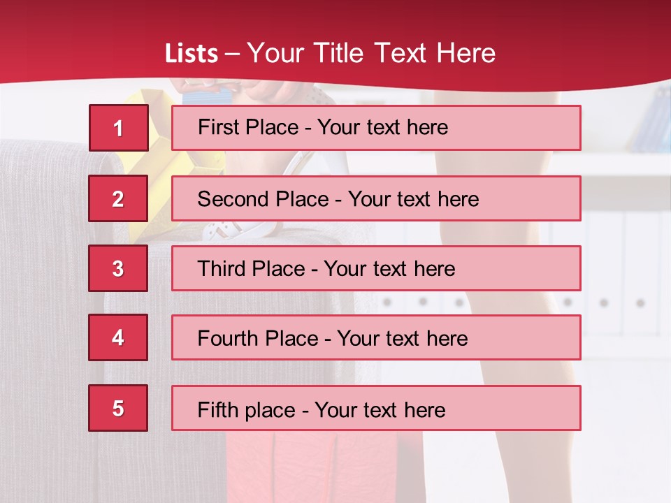 Woman Legs In Stocking PowerPoint Template