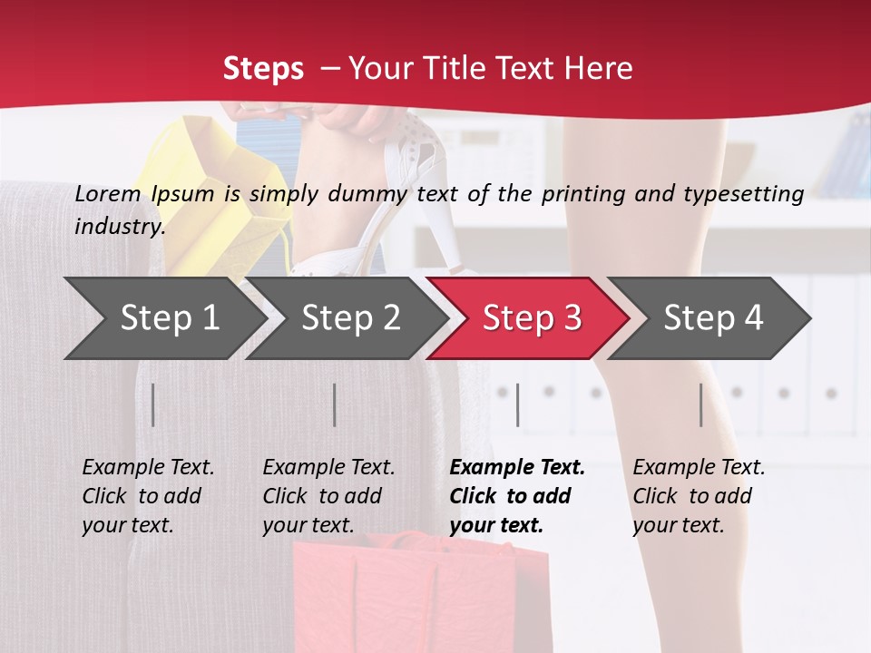 Woman Legs In Stocking PowerPoint Template