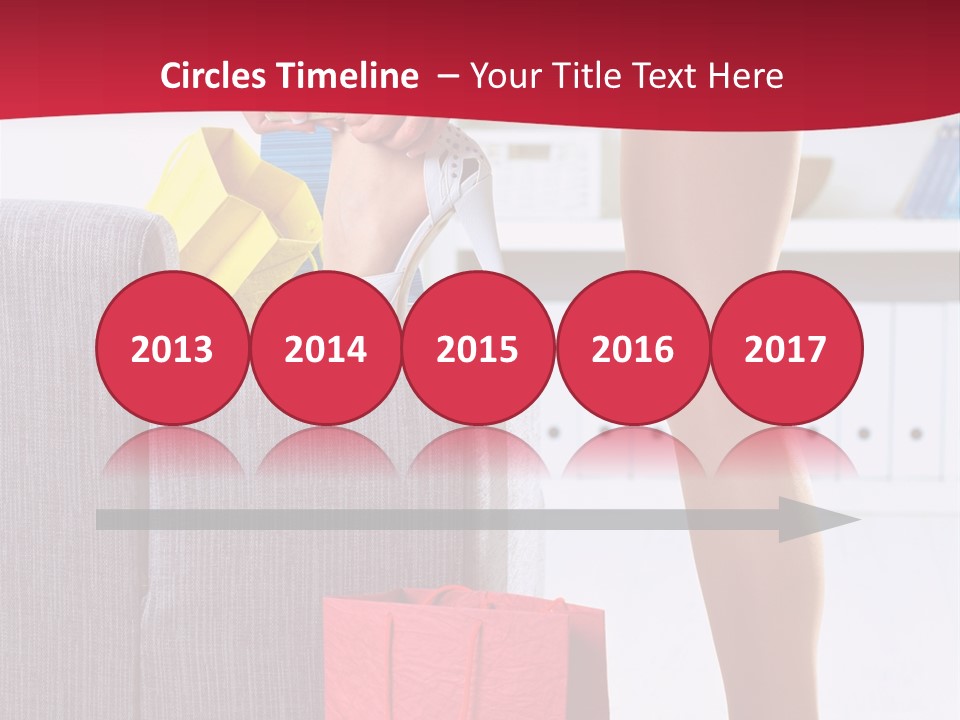 Woman Legs In Stocking PowerPoint Template