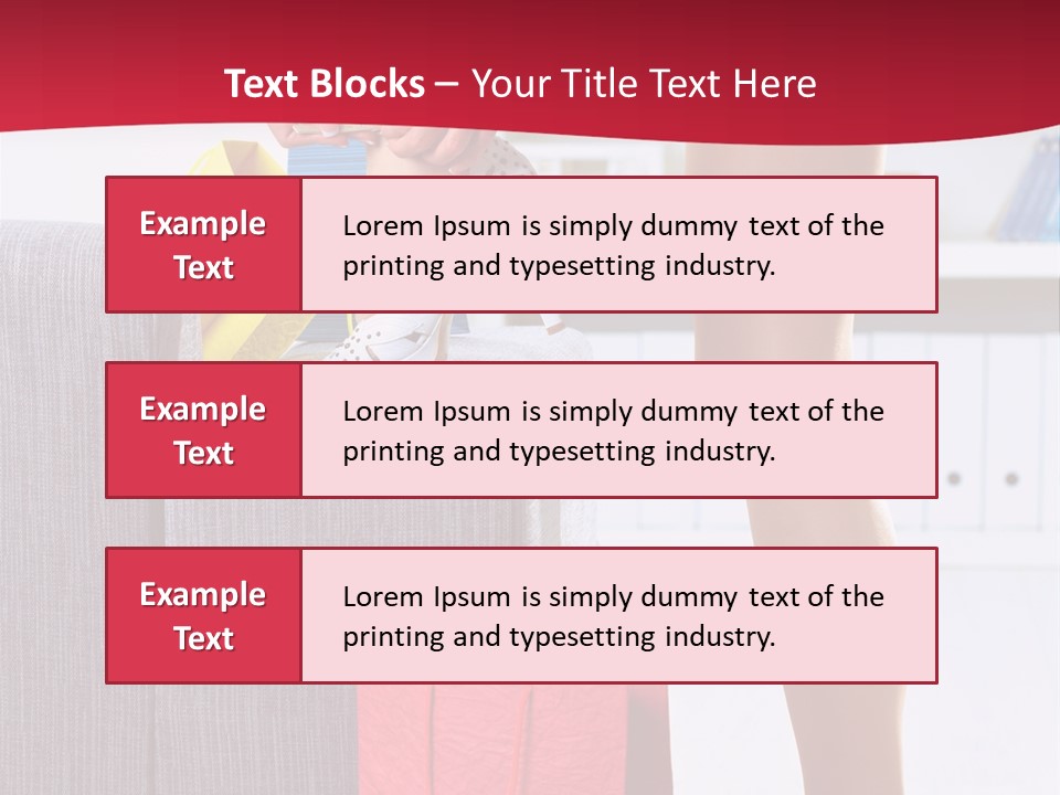 Woman Legs In Stocking PowerPoint Template