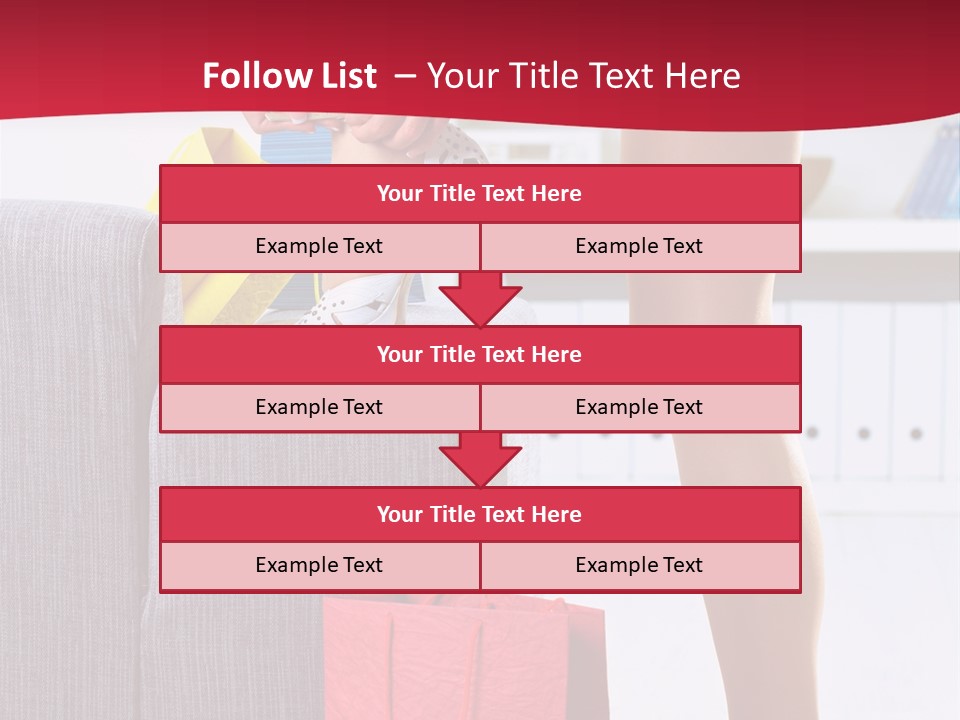 Woman Legs In Stocking PowerPoint Template