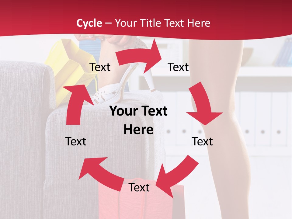 Woman Legs In Stocking PowerPoint Template