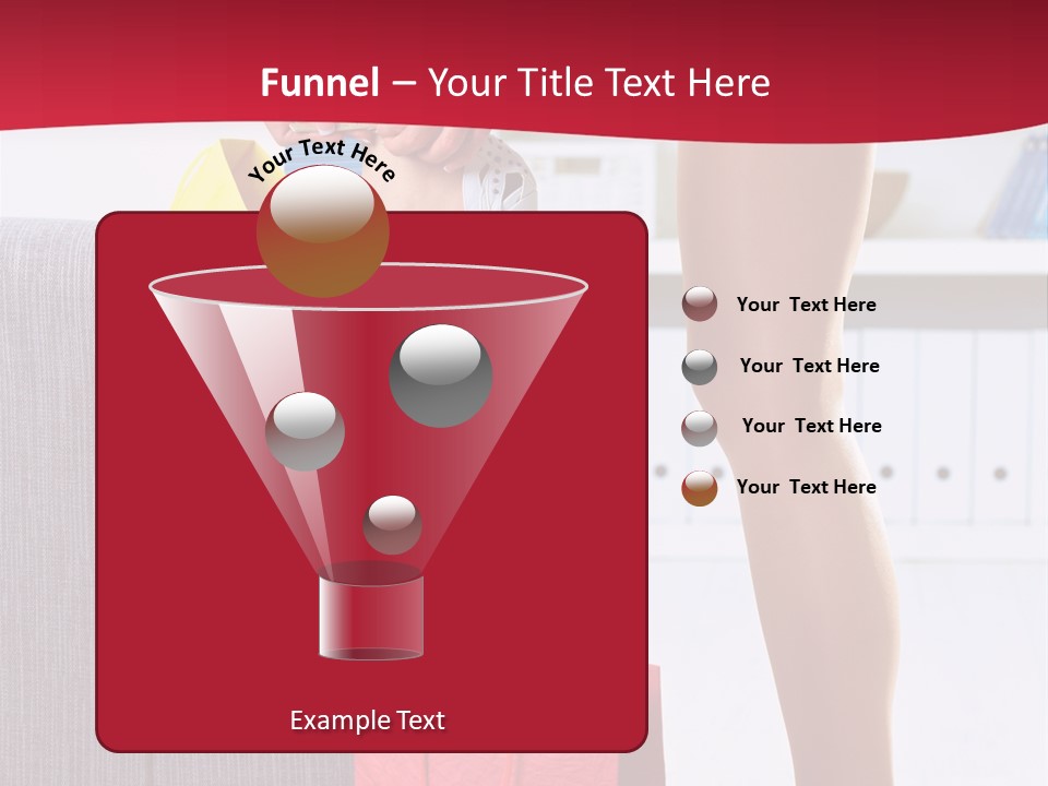 Woman Legs In Stocking PowerPoint Template