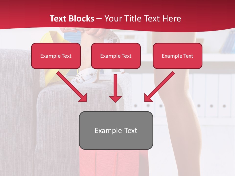 Woman Legs In Stocking PowerPoint Template