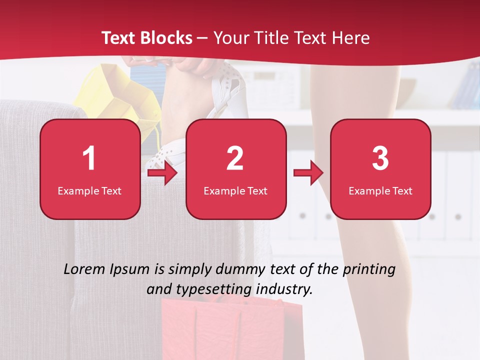 Woman Legs In Stocking PowerPoint Template