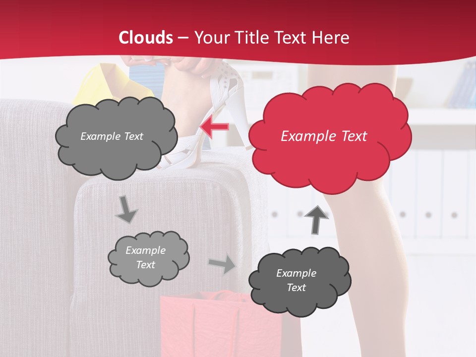 Woman Legs In Stocking PowerPoint Template