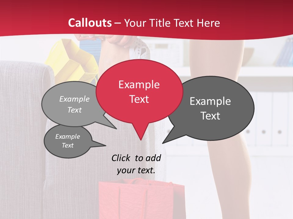 Woman Legs In Stocking PowerPoint Template