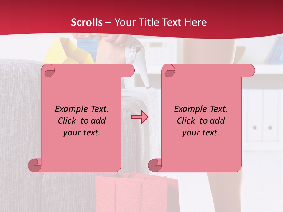 Woman Legs In Stocking PowerPoint Template