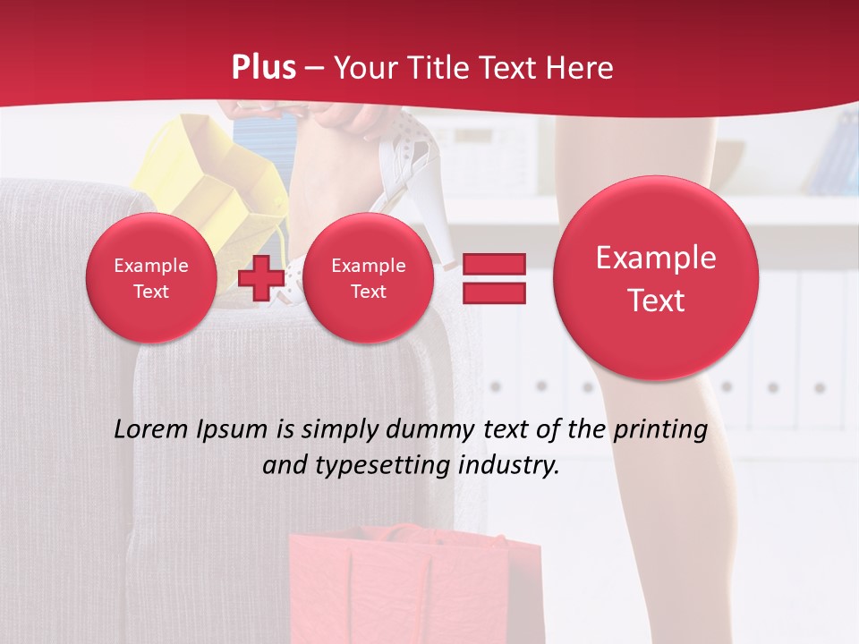 Woman Legs In Stocking PowerPoint Template
