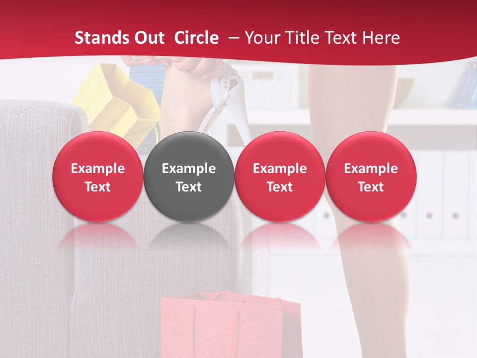 Woman Legs In Stocking PowerPoint Template