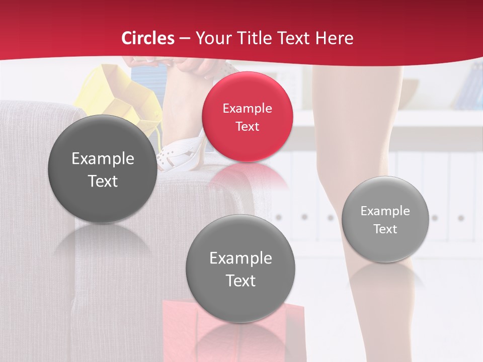 Woman Legs In Stocking PowerPoint Template