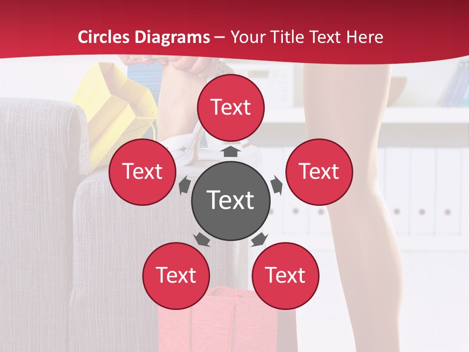 Woman Legs In Stocking PowerPoint Template