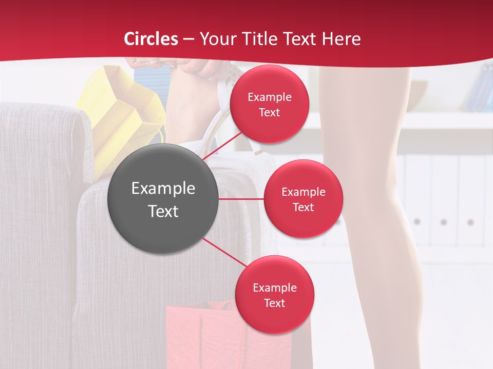 Woman Legs In Stocking PowerPoint Template