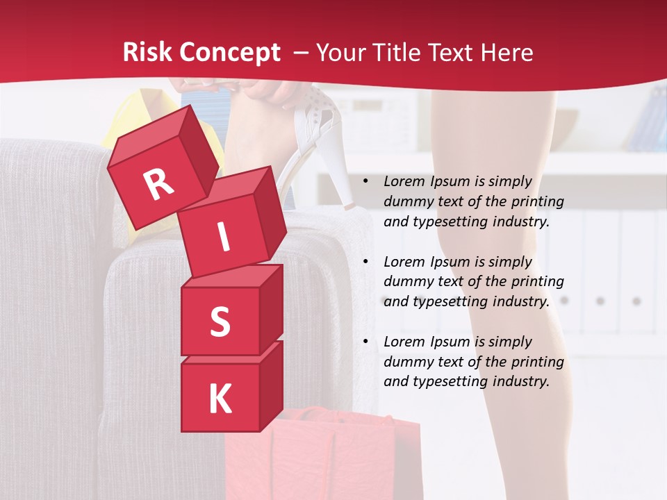 Woman Legs In Stocking PowerPoint Template