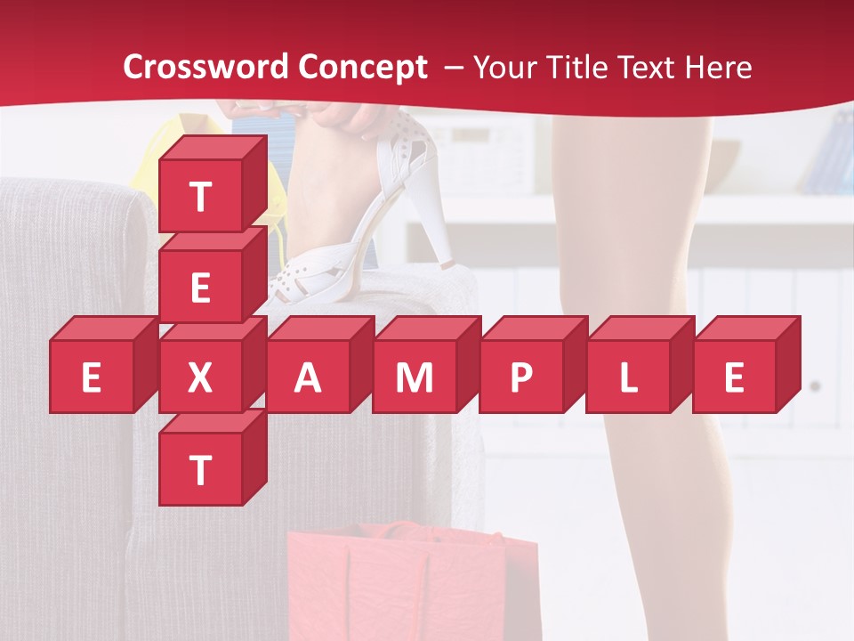 Woman Legs In Stocking PowerPoint Template