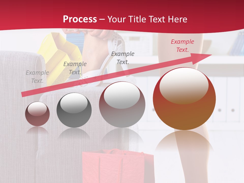 Woman Legs In Stocking PowerPoint Template