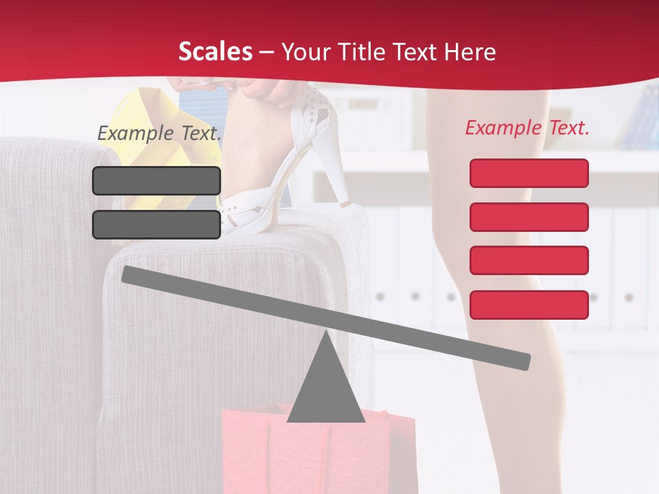 Woman Legs In Stocking PowerPoint Template