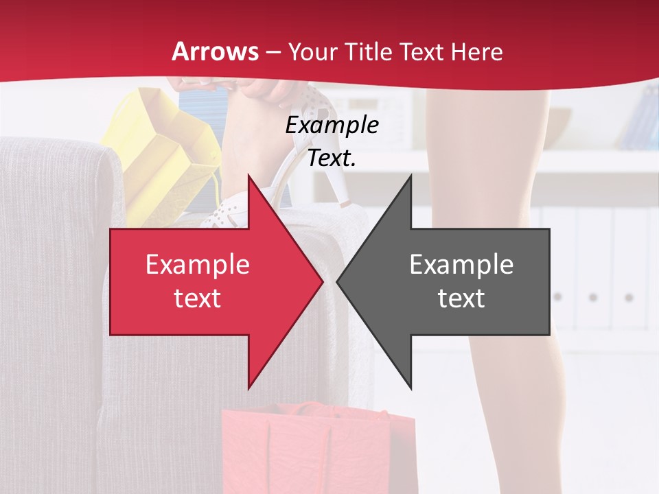 Woman Legs In Stocking PowerPoint Template