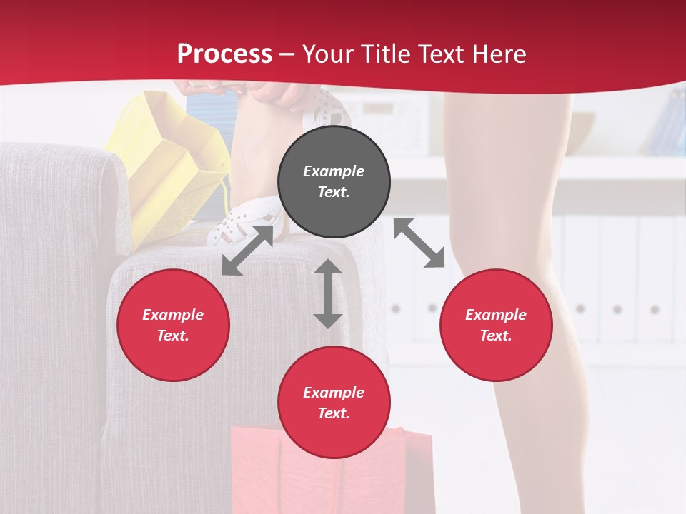 Woman Legs In Stocking PowerPoint Template