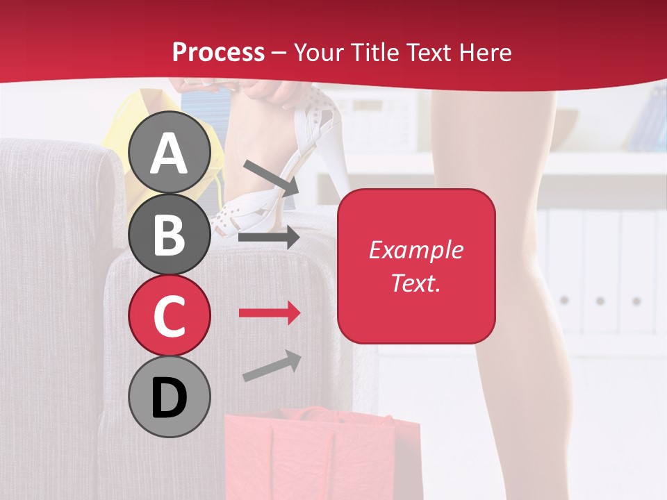 Woman Legs In Stocking PowerPoint Template