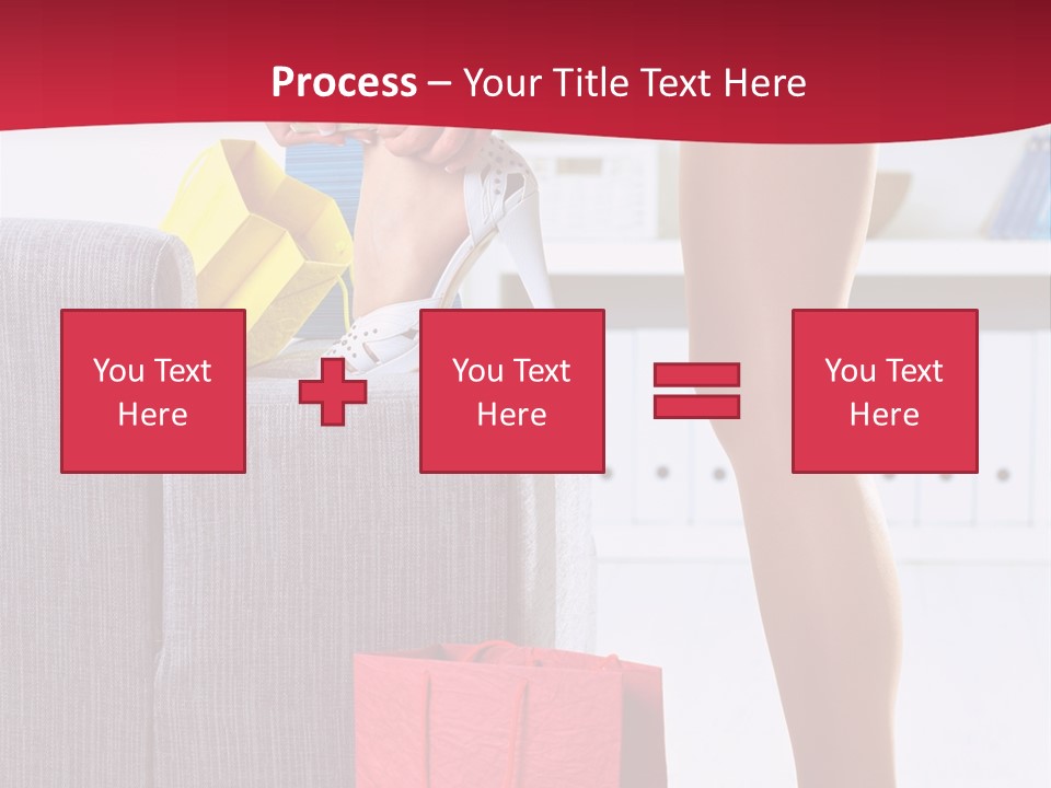 Woman Legs In Stocking PowerPoint Template