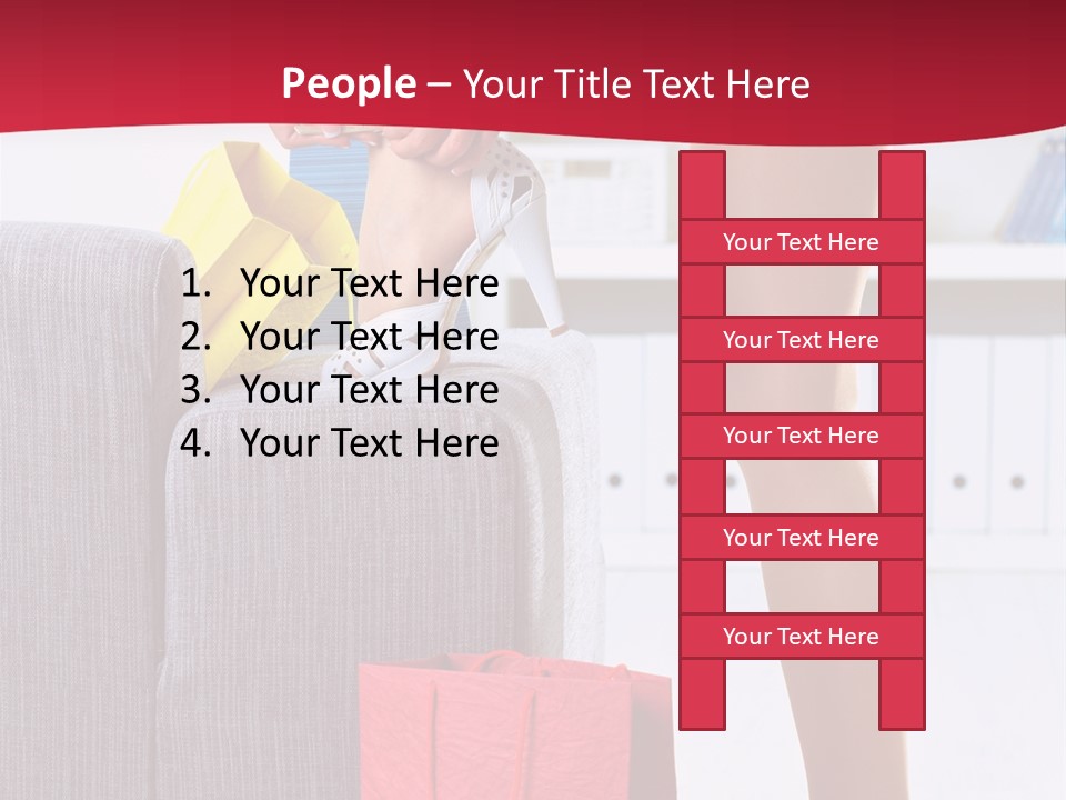 Woman Legs In Stocking PowerPoint Template