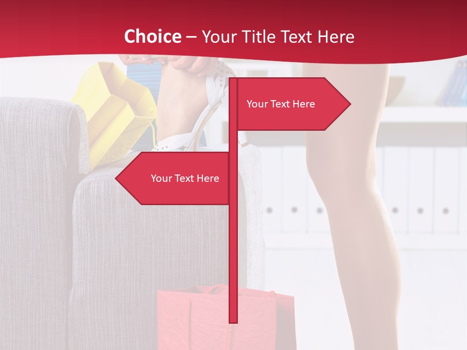 Woman Legs In Stocking PowerPoint Template