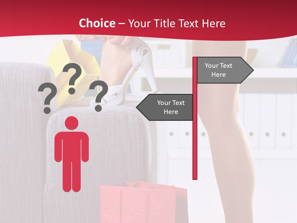 Woman Legs In Stocking PowerPoint Template