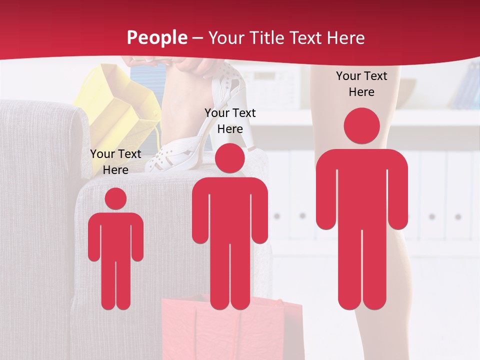 Woman Legs In Stocking PowerPoint Template