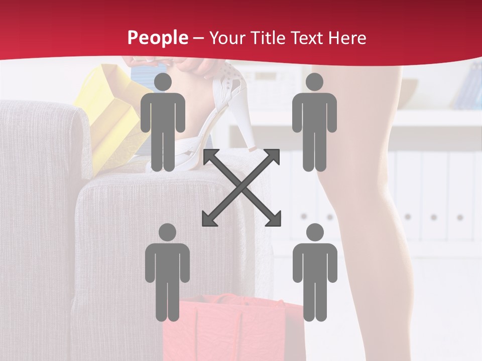 Woman Legs In Stocking PowerPoint Template