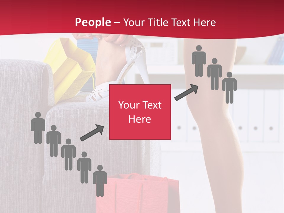 Woman Legs In Stocking PowerPoint Template