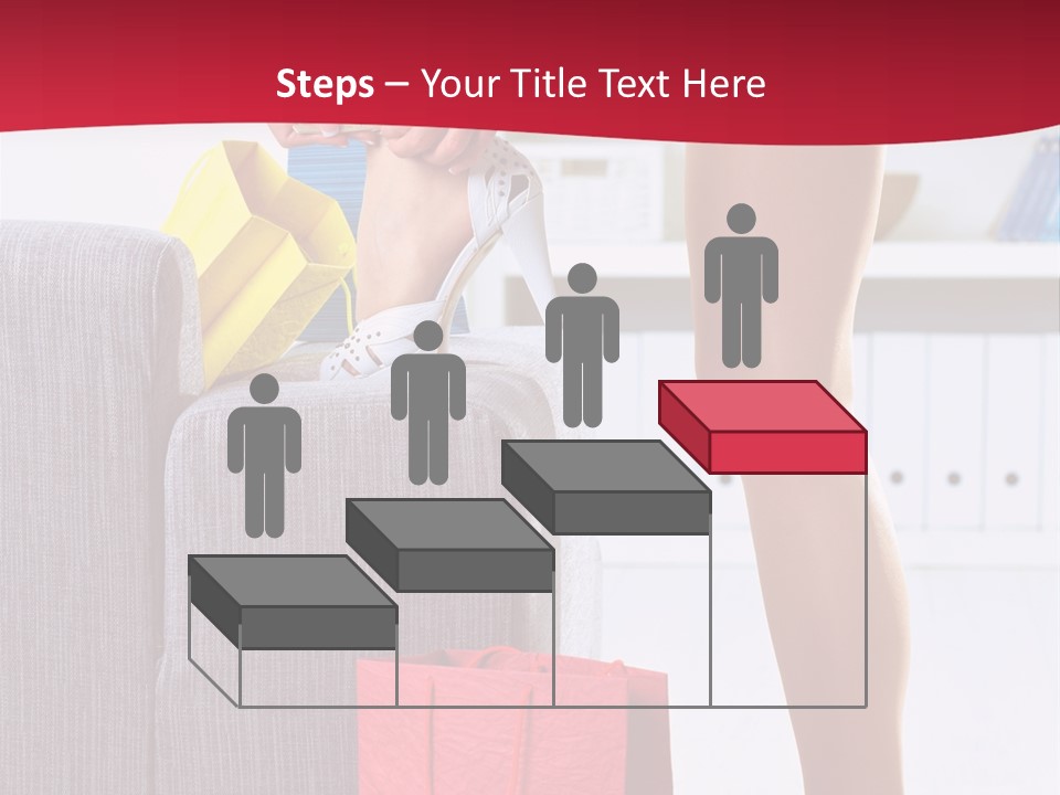 Woman Legs In Stocking PowerPoint Template