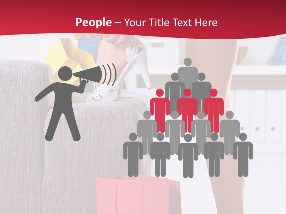 Woman Legs In Stocking PowerPoint Template