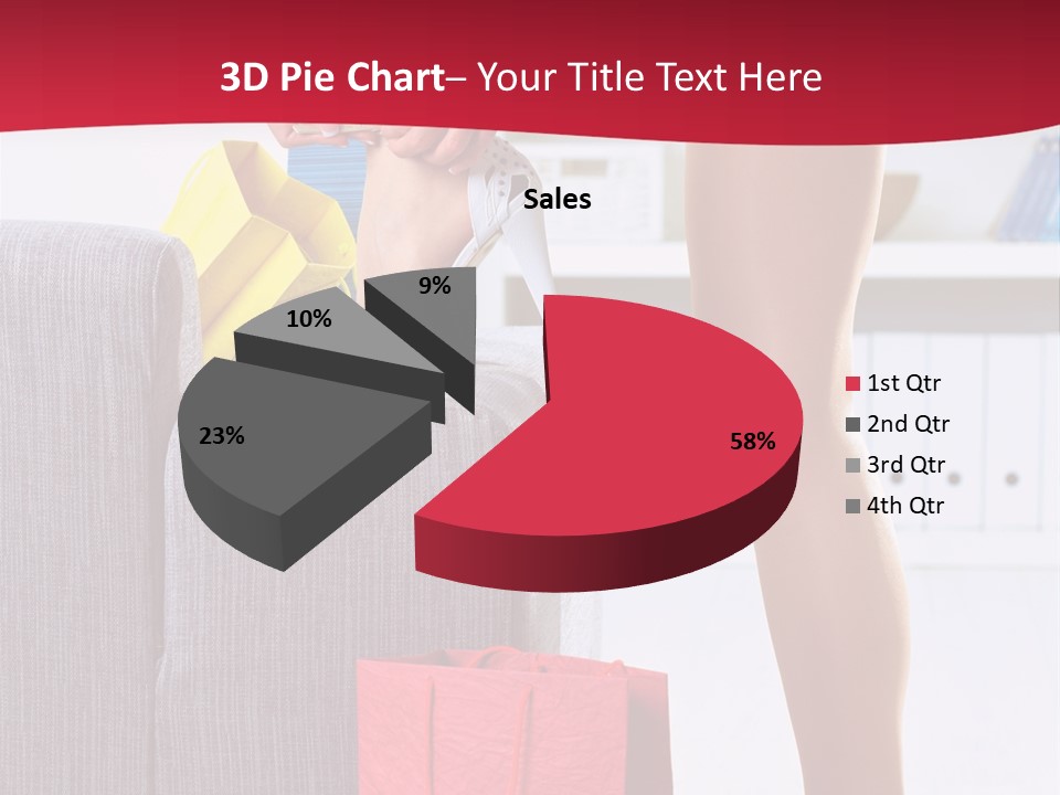Woman Legs In Stocking PowerPoint Template